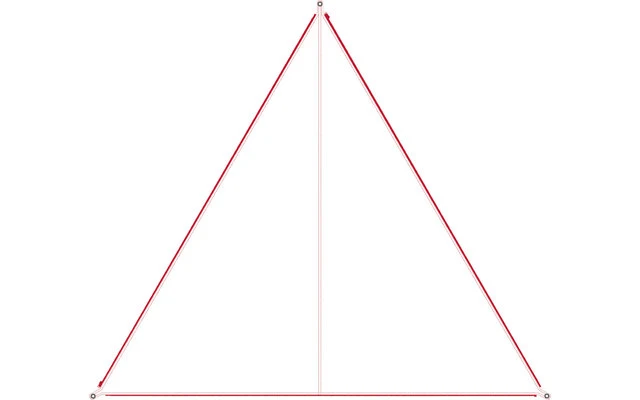 Bent Canvas Plain Single Tarp White / Zipper Red 3 Bent Canvas Plain Single Tarp White / Zipper Red