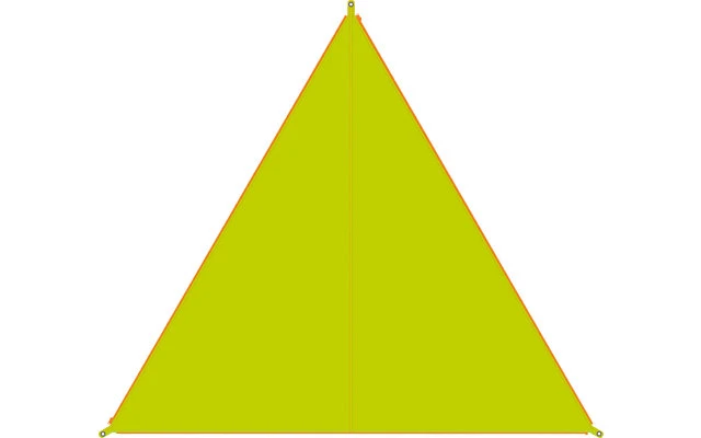 Bent Canvas Plain Single Tarp Lime Punch / Zipper Orange 6 Bent Canvas Plain Single Tarp Lime Punch / Zipper Orange – Bild 4