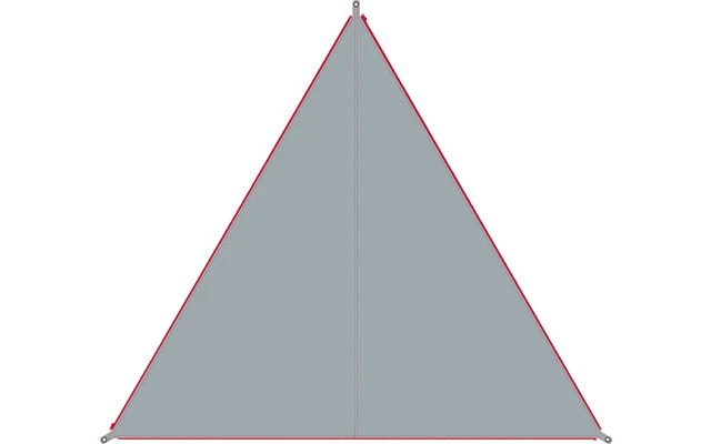 Bent Canvas Plain Single Tarp White / Zipper Red 8 Bent Canvas Plain Single Tarp White / Zipper Red – Bild 6