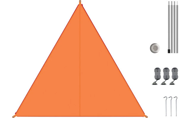 Bent Canvas Plain Set Tarp Ocean Wave / Zipper Orange 3 Bent Canvas Plain Set Tarp Ocean Wave / Zipper Orange