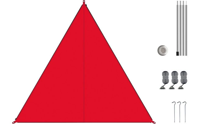 Bent Canvas Plain Set Tarp Autumn Glory / Zipper Red 5 Bent Canvas Plain Set Tarp Autumn Glory / Zipper Red – Bild 3