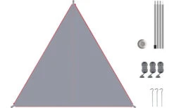 Bent Canvas Plain Set Tarp High Rise / Zipper Red -Outwell Verkäufe 251471 2424154 7