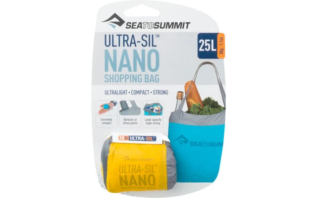Sea To Summit Ultra-Sil Shopping Bag Einkaufstasche Dunkelblau 25 Liter 3 Sea To Summit Ultra-Sil Shopping Bag Einkaufstasche Dunkelblau 25 Liter