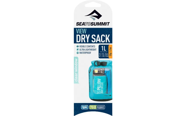 Sea To Summit View Dry Sack Trockensack 1 Liter Schwarz 4 Sea To Summit View Dry Sack Trockensack 1 Liter Schwarz – Bild 2
