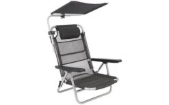 Bo-Camp Sonnenschirm Für Stuhl Grau