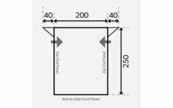 Dometic Rally 200 Gestängevorzelt Für Wohnwagen 2 M -Outwell Verkäufe 623563 4398683