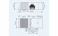 Dometic Rarotonga DA FTT 401 AIR LH Aufblasbares Driveaway Vorzelt 3 M Modell Links -Outwell Verkäufe 707762 4801544