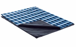 High Peak Cozy Blanket Outdoor Picknick Decke Mit Isolierung 150 X 180 Cm Blau/schwarz