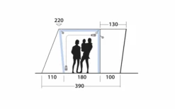 Outwell Jonesville 290 SA Flex Busvorzelt + ONS Leuchtelement-Set Bundle -Outwell Verkäufe 748541 5008487