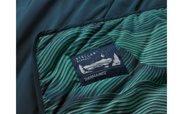 Therm-a-Rest Stellar Blanket Campingdecke Green Wave Print 4 Therm-a-Rest Stellar Blanket Campingdecke Green Wave Print – Bild 2